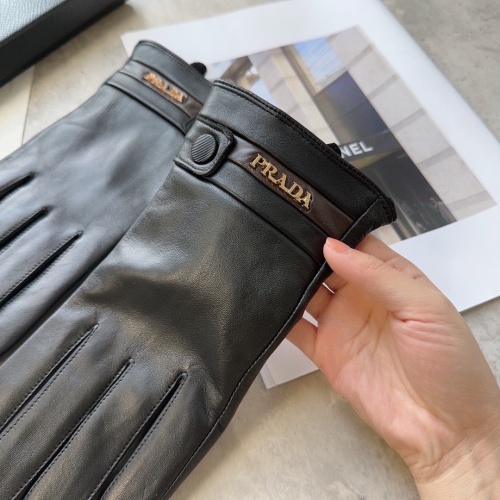 Replica Prada Gloves For Men #1244608 $48.00 USD for Wholesale