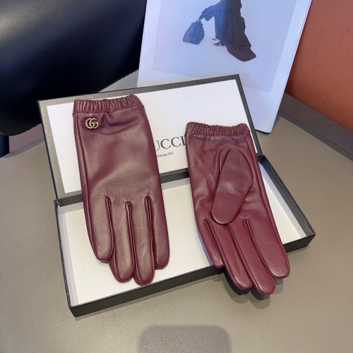 Replica Gucci Gloves For Women #1244609 $45.00 USD for Wholesale