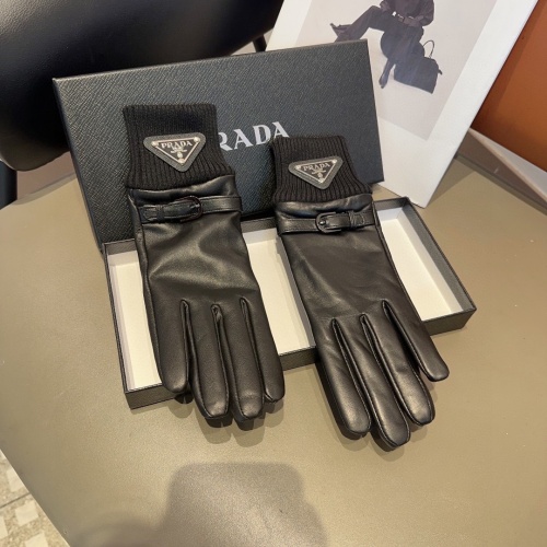 Prada Gloves For Women #1244611 $45.00 USD, Wholesale Replica Prada Gloves