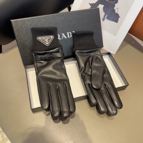 Replica Prada Gloves For Women #1244611 $45.00 USD for Wholesale