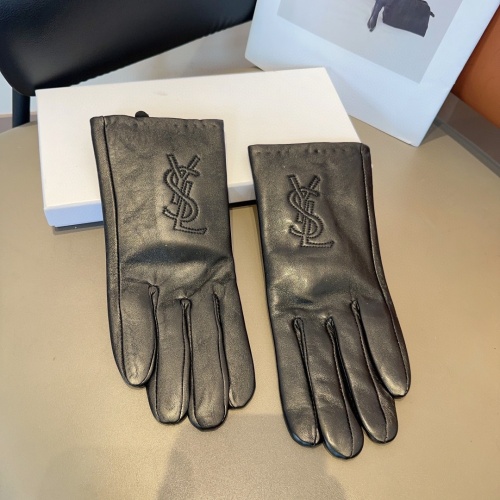 Yves Saint Laurent Gloves For Women #1244626 $40.00 USD, Wholesale Replica Yves Saint Laurent Gloves