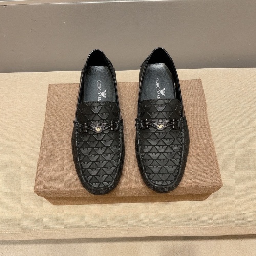 Armani Leather Shoes For Men #1244714 $72.00 USD, Wholesale Replica Armani Leather Shoes