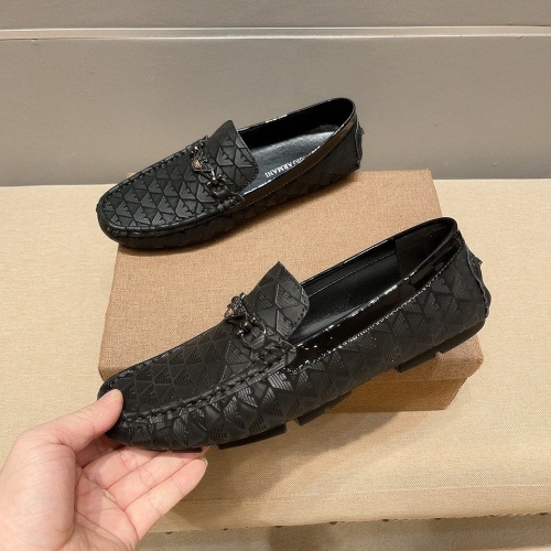 Replica Armani Leather Shoes For Men #1244714 $72.00 USD for Wholesale