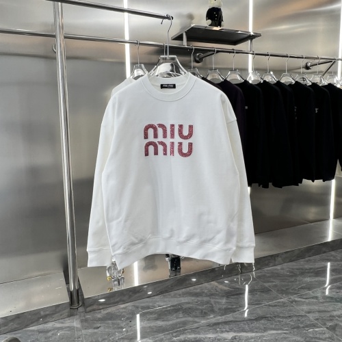 MIU MIU Hoodies Long Sleeved For Unisex #1244725 $48.00 USD, Wholesale Replica MIU MIU Hoodies