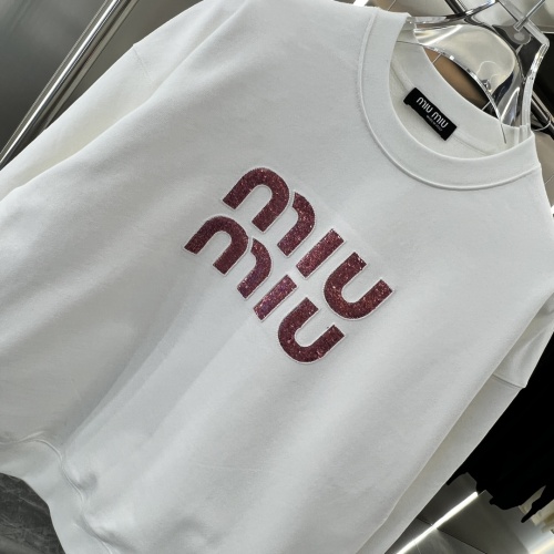 Replica MIU MIU Hoodies Long Sleeved For Unisex #1244725 $48.00 USD for Wholesale