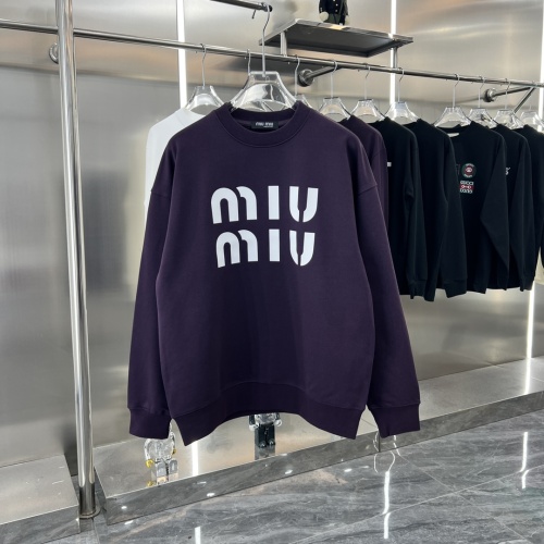 MIU MIU Hoodies Long Sleeved For Unisex #1244730 $48.00 USD, Wholesale Replica MIU MIU Hoodies