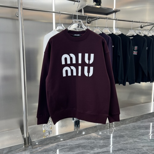 MIU MIU Hoodies Long Sleeved For Unisex #1244731 $48.00 USD, Wholesale Replica MIU MIU Hoodies