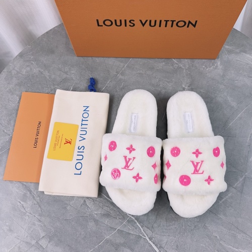 Louis Vuitton Slippers For Women #1244748 $98.00 USD, Wholesale Replica Louis Vuitton Slippers