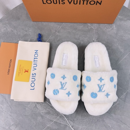 Louis Vuitton Slippers For Women #1244749 $98.00 USD, Wholesale Replica Louis Vuitton Slippers