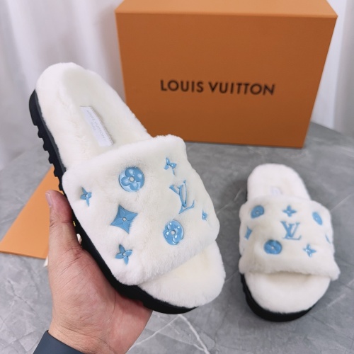 Replica Louis Vuitton Slippers For Women #1244749 $98.00 USD for Wholesale