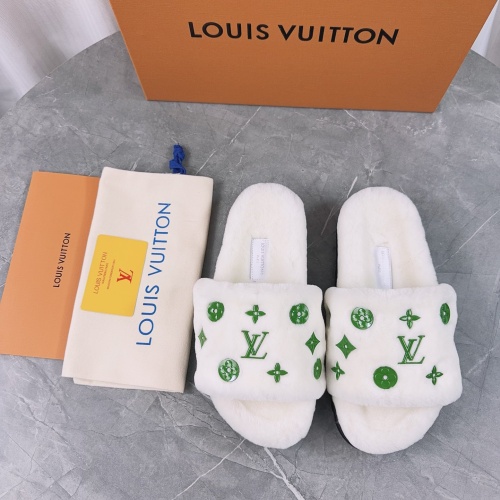 Louis Vuitton Slippers For Women #1244750 $98.00 USD, Wholesale Replica Louis Vuitton Slippers