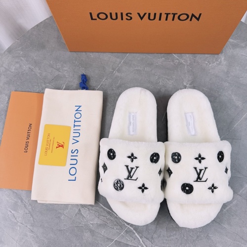 Louis Vuitton Slippers For Women #1244753 $98.00 USD, Wholesale Replica Louis Vuitton Slippers