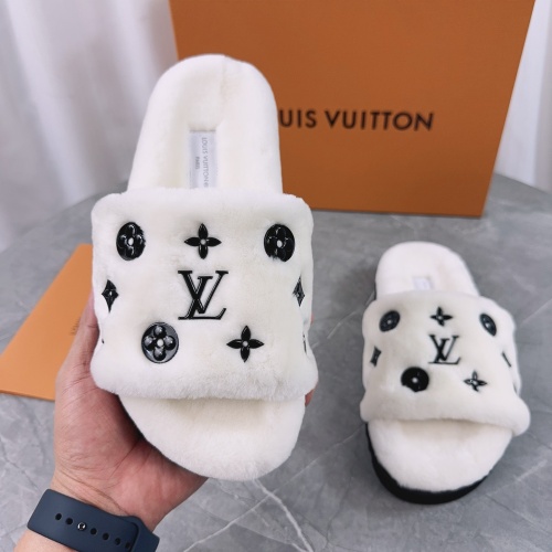 Replica Louis Vuitton Slippers For Women #1244753 $98.00 USD for Wholesale