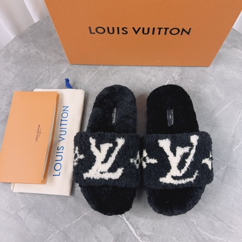 Louis Vuitton Slippers For Women #1244758 $92.00 USD, Wholesale Replica Louis Vuitton Slippers