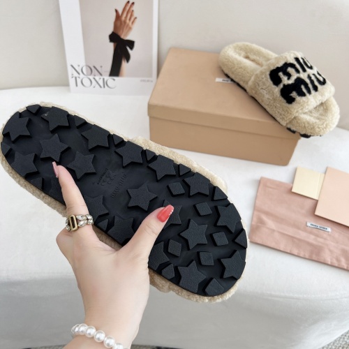 Replica MIU MIU Slippers For Women #1244766 $96.00 USD for Wholesale