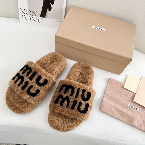 MIU MIU Slippers For Women #1244767 $96.00 USD, Wholesale Replica MIU MIU Slippers