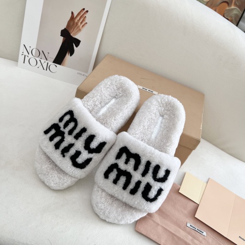 MIU MIU Slippers For Women #1244768 $96.00 USD, Wholesale Replica MIU MIU Slippers