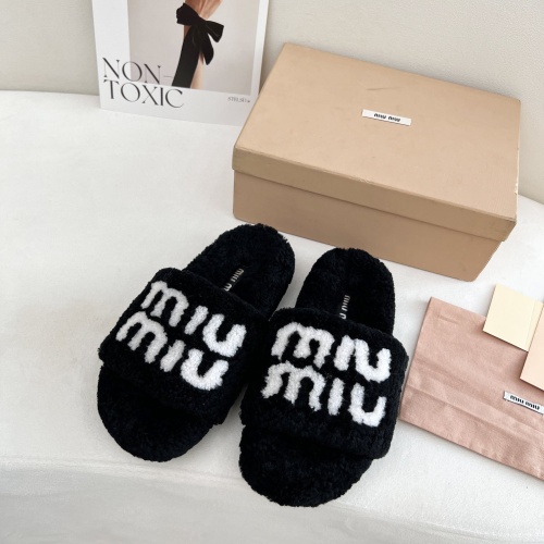 MIU MIU Slippers For Women #1244772 $96.00 USD, Wholesale Replica MIU MIU Slippers