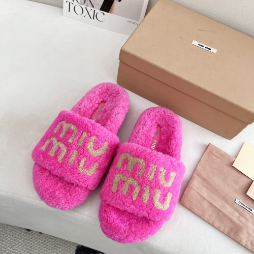 MIU MIU Slippers For Women #1244774 $96.00 USD, Wholesale Replica MIU MIU Slippers