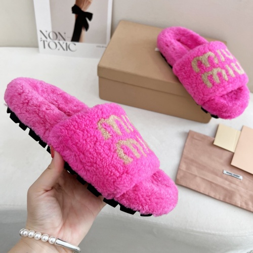 Replica MIU MIU Slippers For Women #1244774 $96.00 USD for Wholesale