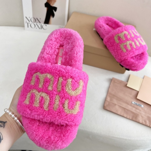 Replica MIU MIU Slippers For Women #1244774 $96.00 USD for Wholesale