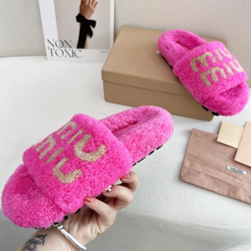 Replica MIU MIU Slippers For Women #1244774 $96.00 USD for Wholesale