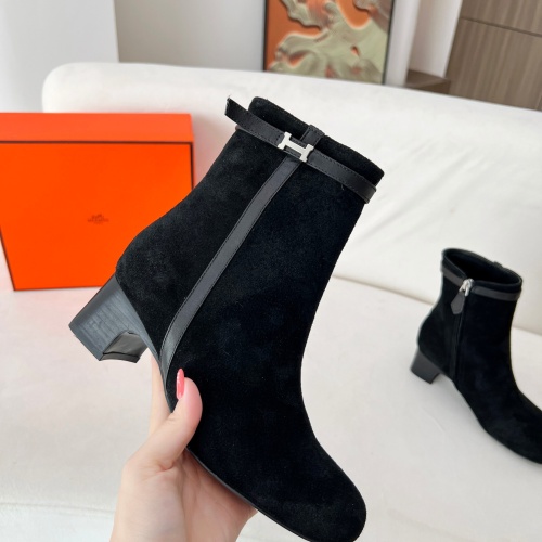 Replica Hermes Boots For Women #1244792 $115.00 USD for Wholesale