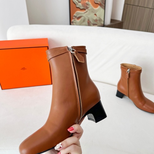 Replica Hermes Boots For Women #1244793 $115.00 USD for Wholesale