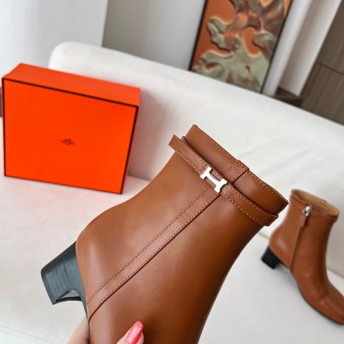 Replica Hermes Boots For Women #1244793 $115.00 USD for Wholesale