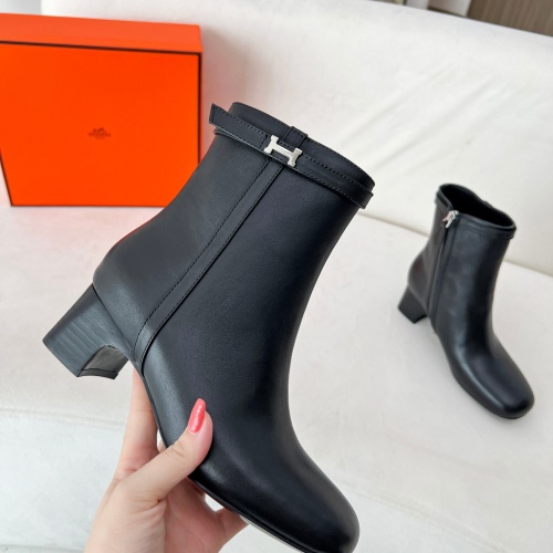 Replica Hermes Boots For Women #1244794 $115.00 USD for Wholesale