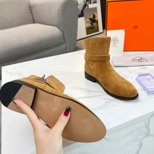 Replica Hermes Boots For Women #1244803 $98.00 USD for Wholesale