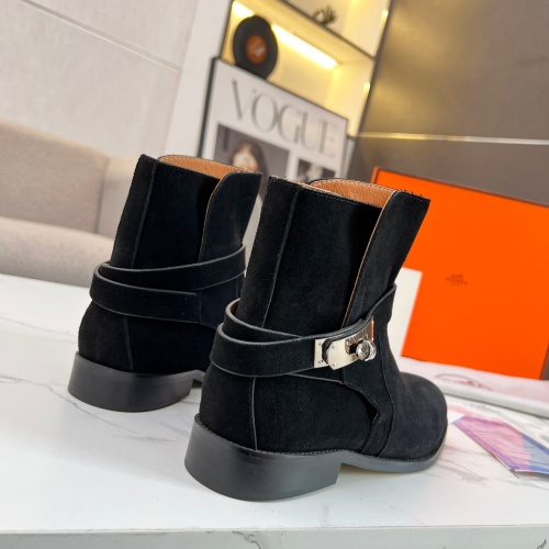 Replica Hermes Boots For Women #1244804 $98.00 USD for Wholesale