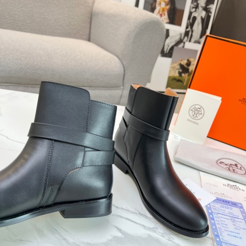 Replica Hermes Boots For Women #1244805 $98.00 USD for Wholesale