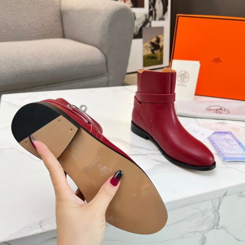 Replica Hermes Boots For Women #1244807 $98.00 USD for Wholesale