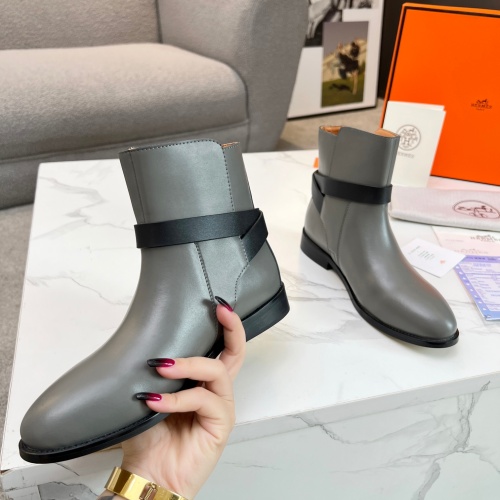 Replica Hermes Boots For Women #1244815 $98.00 USD for Wholesale