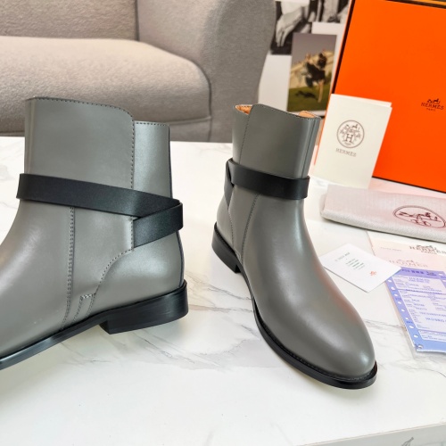 Replica Hermes Boots For Women #1244815 $98.00 USD for Wholesale