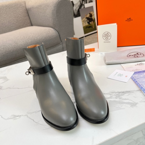 Replica Hermes Boots For Women #1244815 $98.00 USD for Wholesale