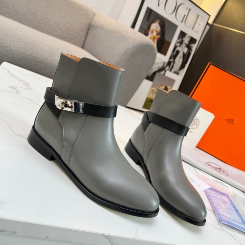 Replica Hermes Boots For Women #1244815 $98.00 USD for Wholesale