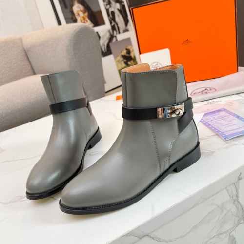 Replica Hermes Boots For Women #1244815 $98.00 USD for Wholesale