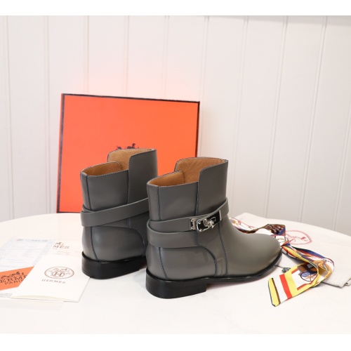 Replica Hermes Boots For Women #1244826 $98.00 USD for Wholesale