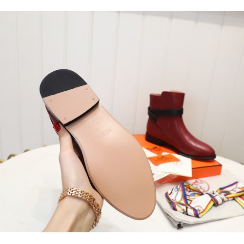 Replica Hermes Boots For Women #1244827 $98.00 USD for Wholesale