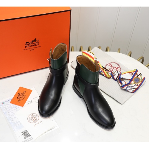 Replica Hermes Boots For Women #1244828 $98.00 USD for Wholesale