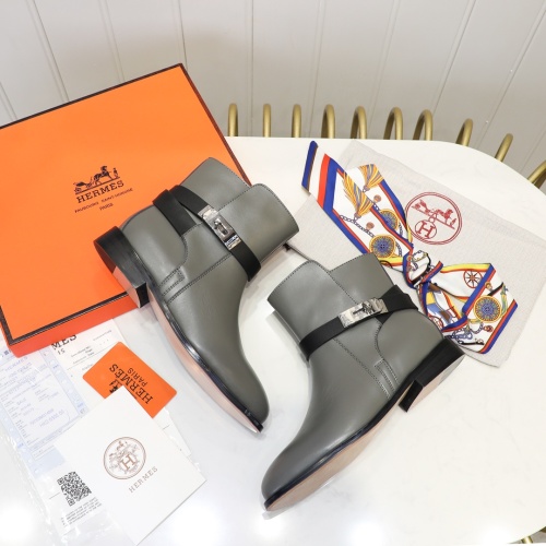 Replica Hermes Boots For Women #1244829 $98.00 USD for Wholesale