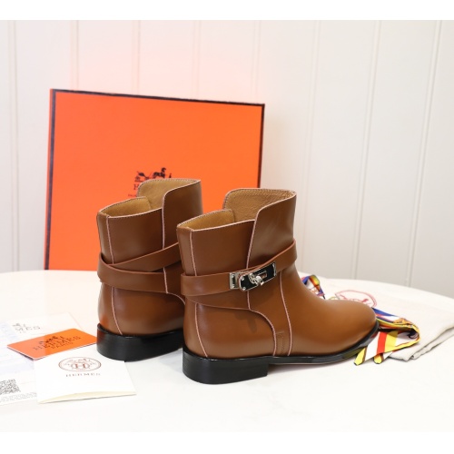 Replica Hermes Boots For Women #1244832 $98.00 USD for Wholesale