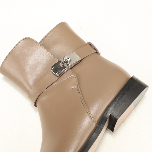 Replica Hermes Boots For Women #1244839 $98.00 USD for Wholesale