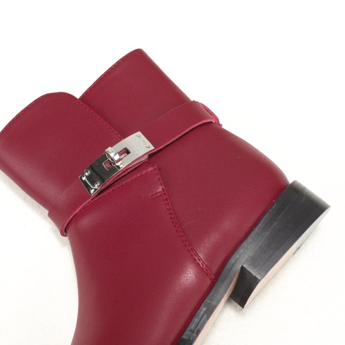 Replica Hermes Boots For Women #1244840 $98.00 USD for Wholesale