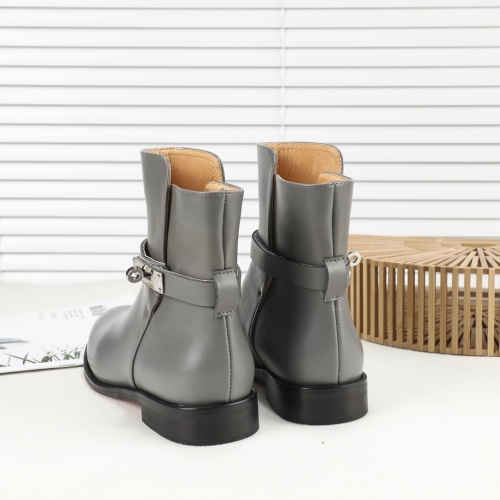 Replica Hermes Boots For Women #1244841 $98.00 USD for Wholesale