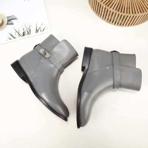 Replica Hermes Boots For Women #1244841 $98.00 USD for Wholesale