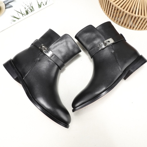 Replica Hermes Boots For Women #1244842 $98.00 USD for Wholesale