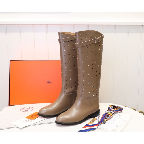 Replica Hermes Boots For Women #1244851 $132.00 USD for Wholesale